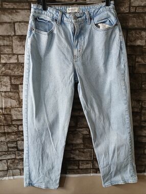 Abercrombie & Fitch Light Blue Denim Jeans with Brass Button